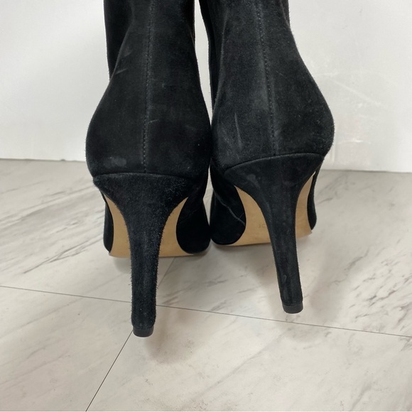 Botkier Natalie Black Suede Pointy Toe Bootie 10M - Picture 4 of 14